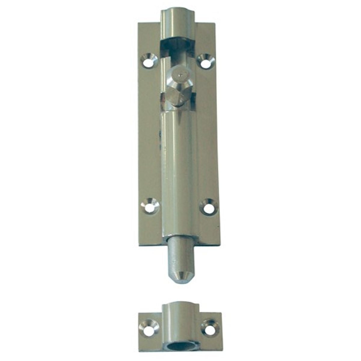 AG Barrel Bolt Straight 2" Chromed Brass