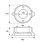 AG Zinc Collar Anode Volvo 110 Series