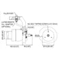Ultraflex UP28R Rear Mount Hydraulic Helm 28cc