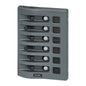 Blue Sea 6-Position IP67 Waterproof Vertical Panel Grey