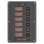 Blue Sea IP66 Circuit Breaker Switch Panel 6 Position Grey