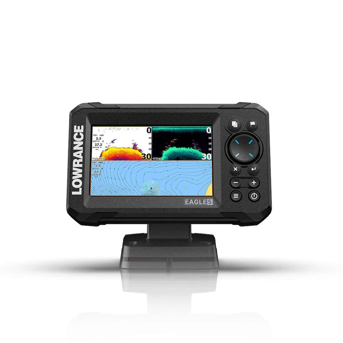 Lowrance Eagle 5 with SplitShotâ„¢ HD Transducer