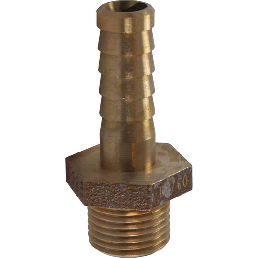 CONNECTOR BRONZE 3/4inBSP- 3/4in HOSE  1-72112