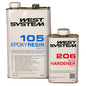 West System 6kg B Pack: 105 Resin+ 206 Slow Hardener