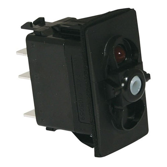 Carling Switch On-Off-On Red Single Pole
