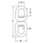 AG Stainless Steel Regular Anchor Swivels 8mm