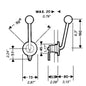 Ultraflex Single Lever Flush Side Mount Control