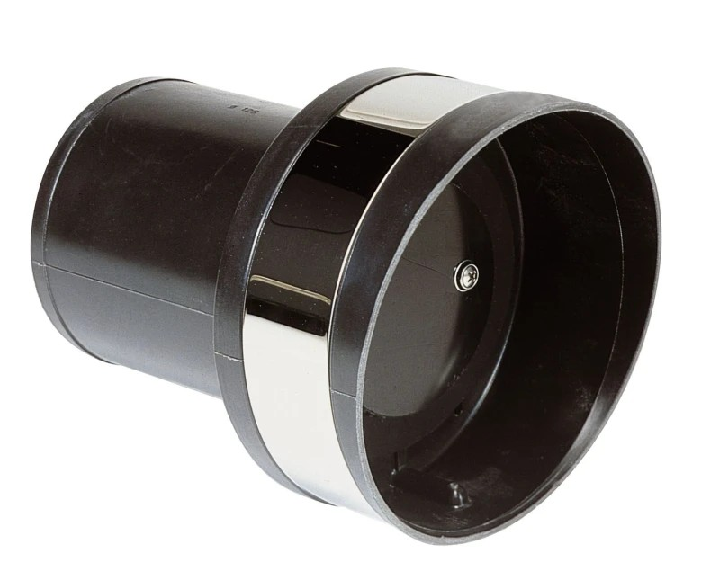 Synthetic transom exhaust connection with check valve, TC090, Ã˜ 90 mm  TC090