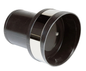 Synthetic transom exhaust connection with check valve, TC090, Ã˜ 90 mm  TC090