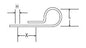 RWO Stainless Steel Clip Eye Mount H/D (x2)