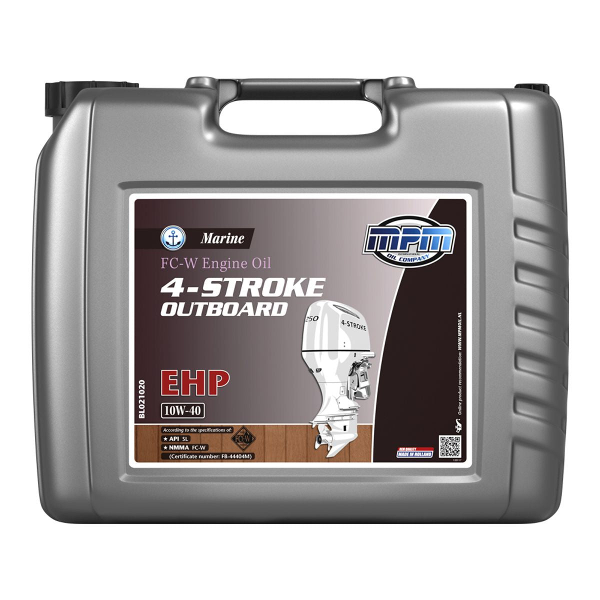 MPM Marine FC-W 4-Stroke Outboard Oil Epp 10W-40 20 Litre