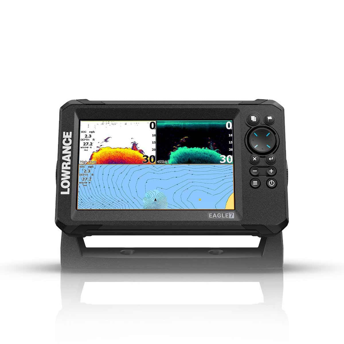 Lowrance Eagle 7 with SplitShotâ„¢ HD Transducer