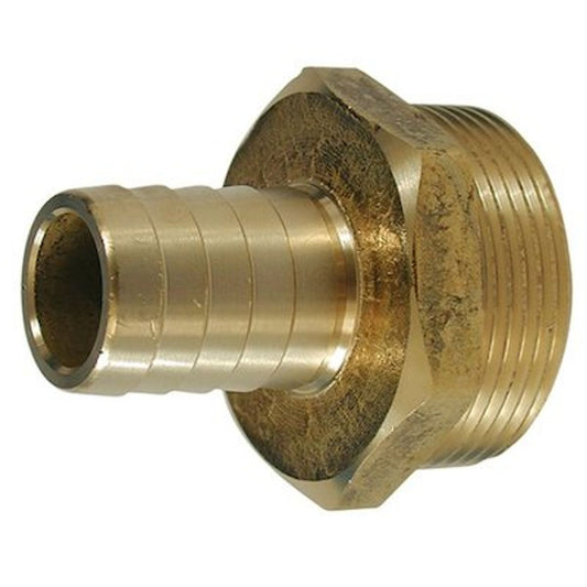 BRASS CONNECTOR 3/8inBSPT- 1/2in HOSE CARDED  1-76003P