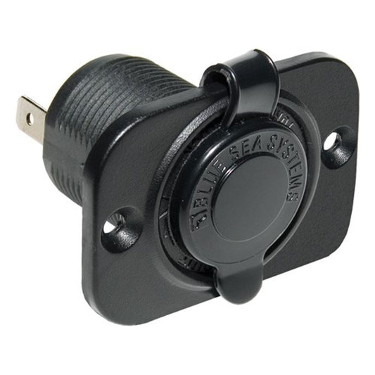 Blue Sea 12V DC Power Dash Socket Black