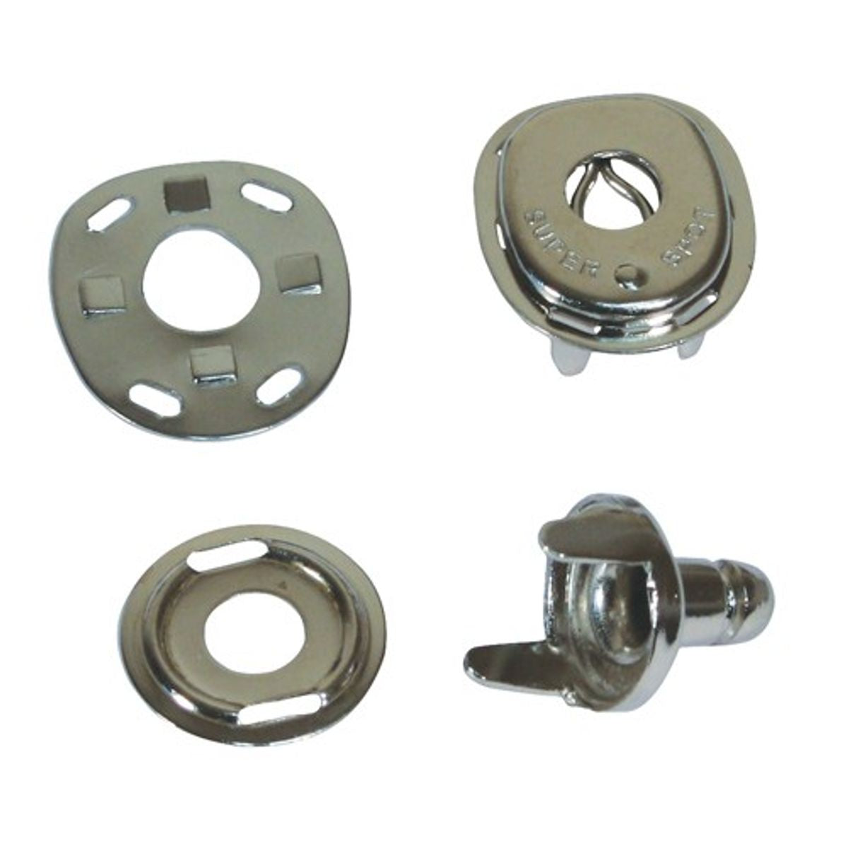 AG Lift-The-Dot Kit Fabric/Fabric Nickel Plated x 5 Sets/Kit