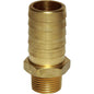 BRASS CONNECTOR 3/8inBSPT- 3/4in HOSE  1-76005