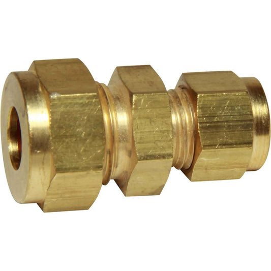 AG Brass Straight Coupling 3/8" x 5/16"  1-12140