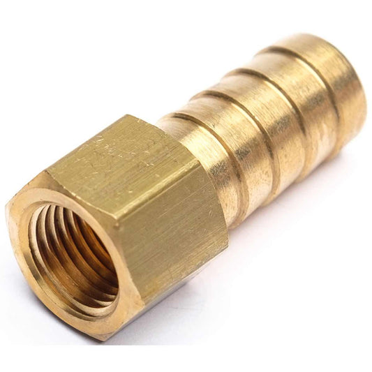 BRASS HOSE CONNECTOR 1/4in BSPF-1/2inHOSE  1-76094