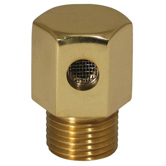 POLISHED BRASS HEX TANK VENT 1/2inBSP  2-74508
