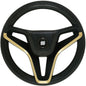 Ultraflex Portofino Steering Wheel (350mm / Black & Gold)