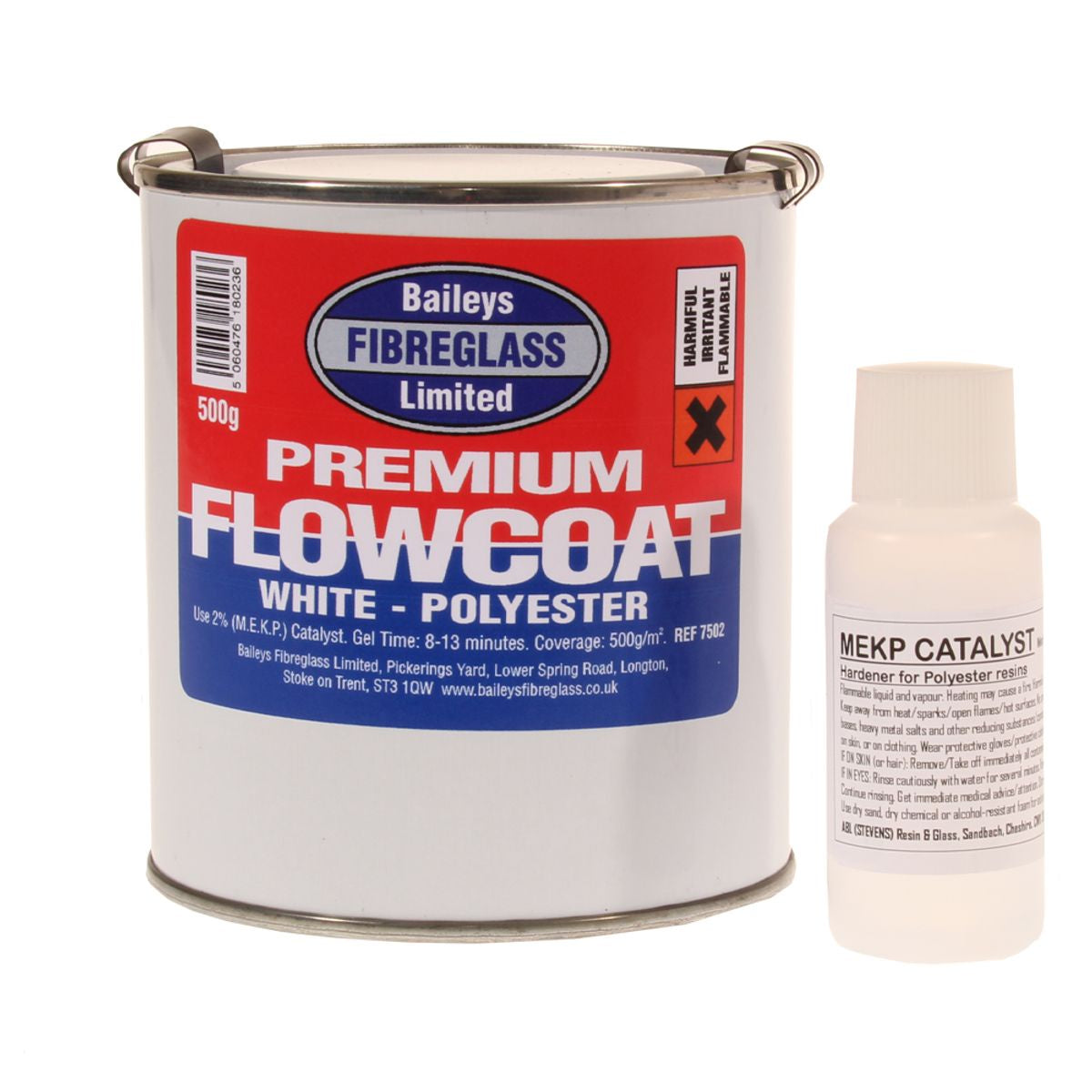 Baileys Premium Flowcoat in Brilliant White (500g / with Hardener) – MEC