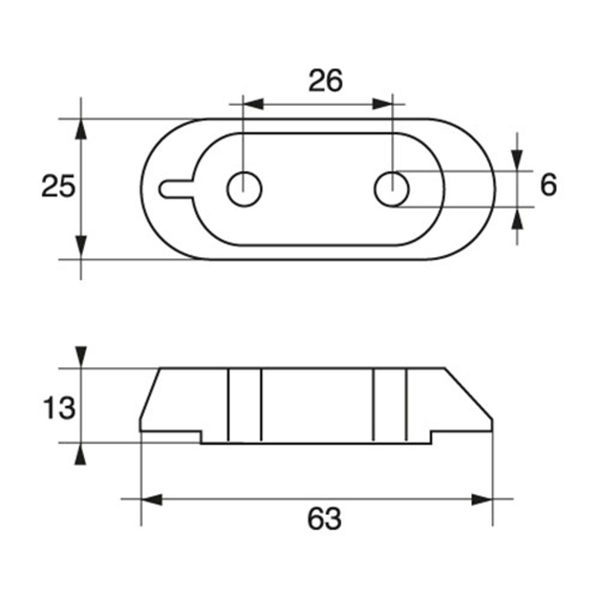 Zinc Engine Plate Anode Yamaha Fb