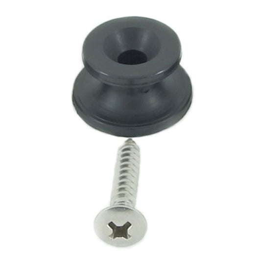 AG Plastic Button Kit Black with Stainless Steel Screws x 4 Sets/Kit