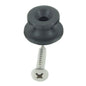 AG Plastic Button Kit Black with Stainless Steel Screws x 4 Sets/Kit