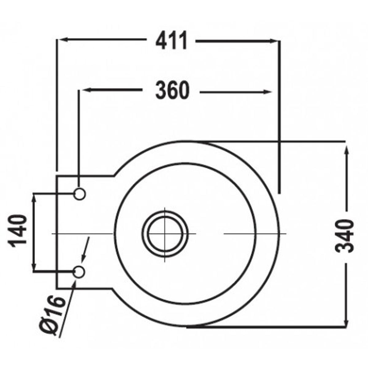 OCEAN LAGUNA SILENT ELECTRIC TOILET 12V  9-53020