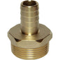 DZR CONNECTOR 1 1/4in BSPT - 3/4in HOSE  1-76036