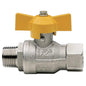 GAS MF BALL VALVE- TEE- 1/2inBSP MALE TAPER  1-70941