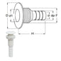 PLASTIC SKIN FITTING 1in HOSE  3-87550