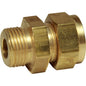 AG Brass Male Stud Coupling 3/8" x 3/8" BSP  1-13160