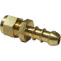 BRASS COUPLING 1/4inTUBE OD -3/8inHOSE CARDED  1-16276P