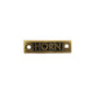 AG Horn - Oblong Name Plate Brass