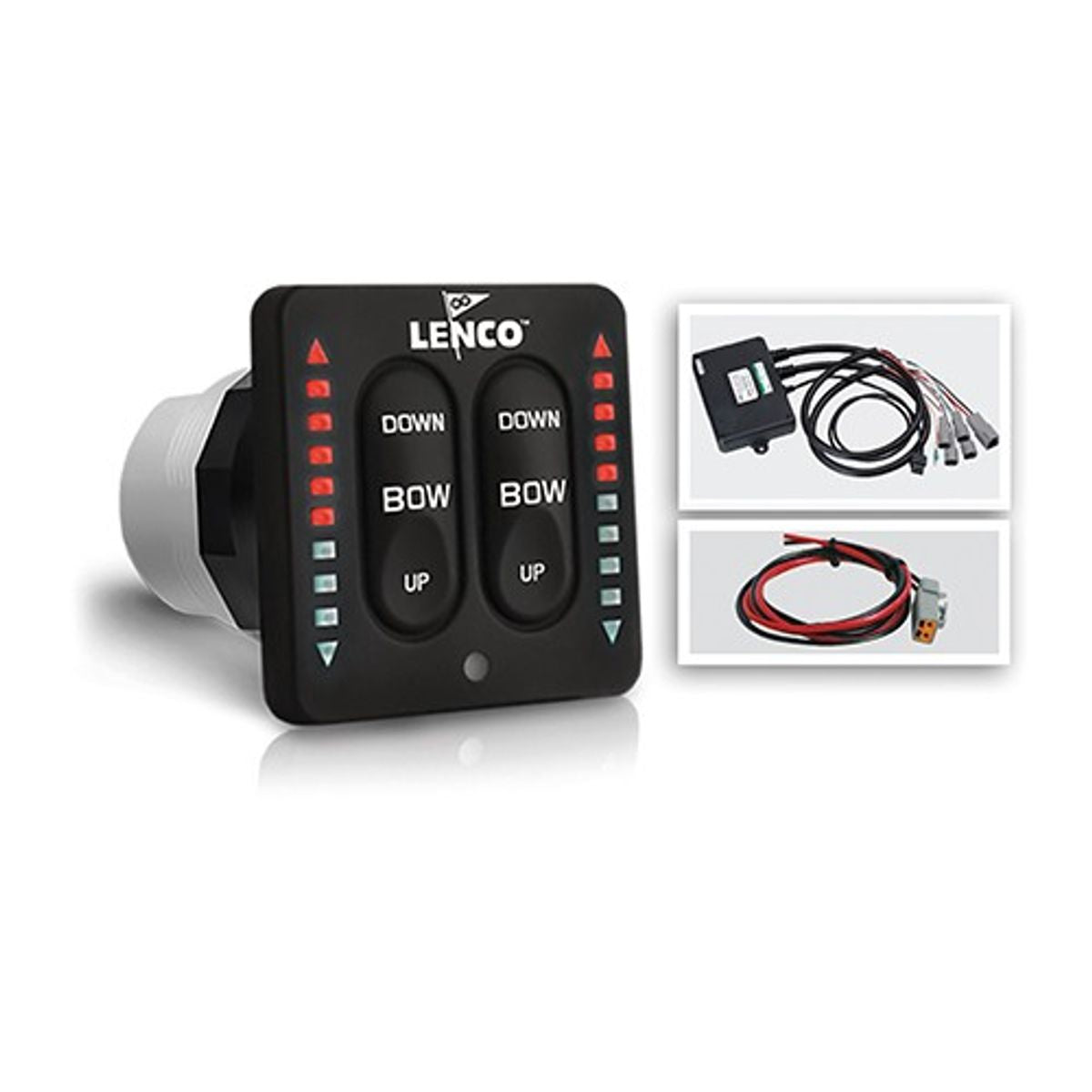 Lenco Switch Led Lenco LED Indicator Two-Piece Dual Tactile Switch Kit (12V / 24V) – MEC