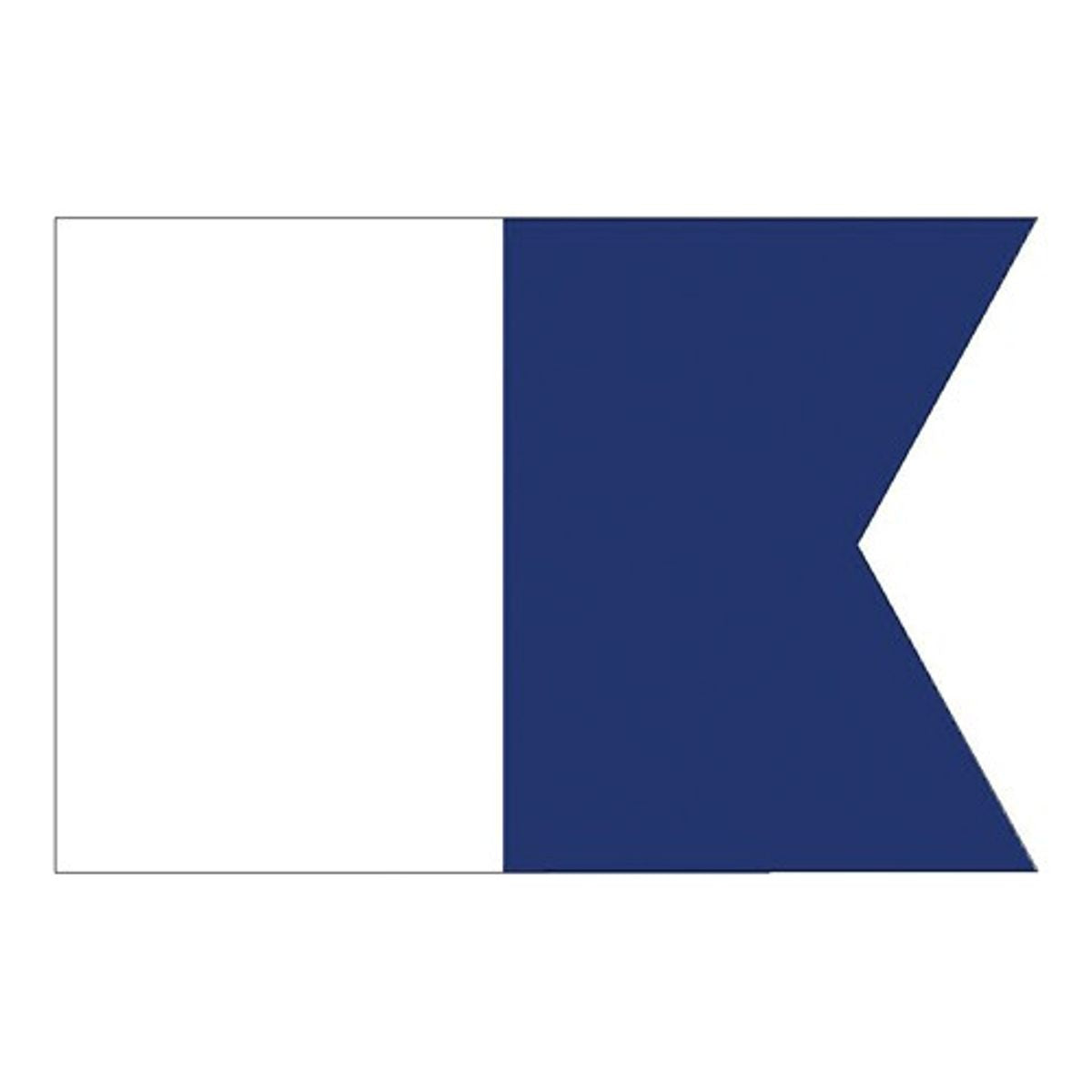Flag International Code Signal A (30 x 45cm)