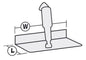 Lenco 4" x 12" Limited Space Trim Tab Kit- Standard Finish