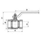 BALL VALVE PN14 FF LEVER 4in BSP  1-75084