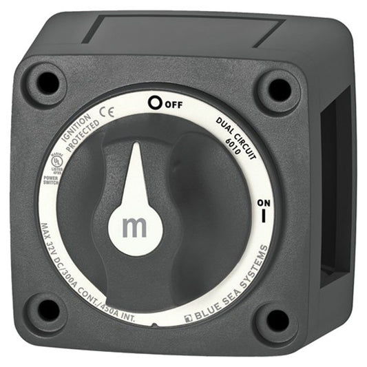 Blue Sea Battery Switch M Dual Circuit Black
