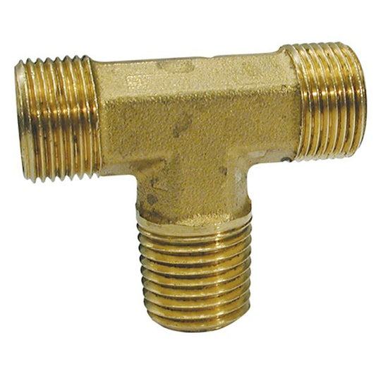 AG PH 1/4" NPT Male Branch Tee to Tube End (No Nuts)