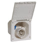 AG Flush Mounted Mains Inlet Socket White