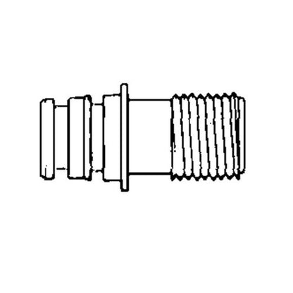 Flojet Quad Port x 1/2" BSP Straight (pair)  9-40200