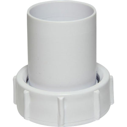 Plastic Connector 1 1/2"BSPF to 38mm Tail - WHITE