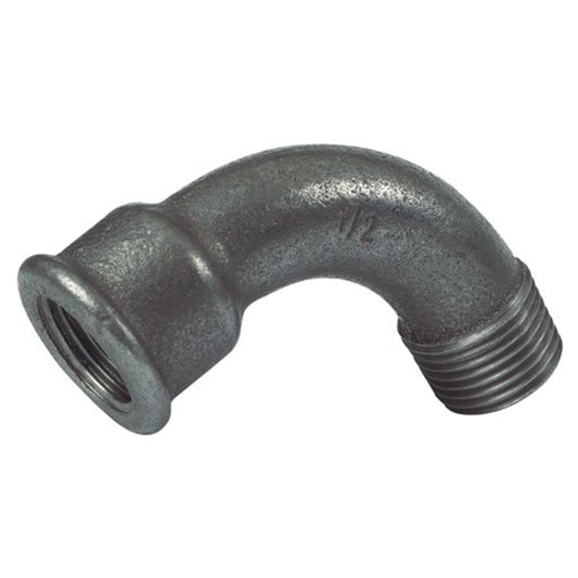 BLACK IRON 90 DEGREE M/F SWEPT BEND 1 1/2inBSP GALV  N-01165G