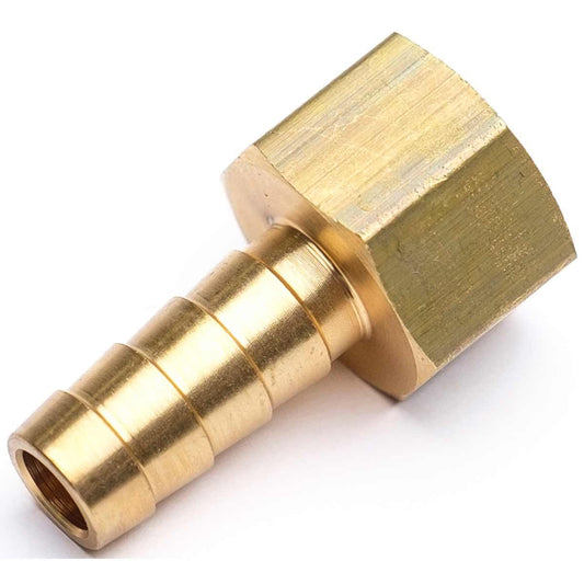AG Brass Hose Connector 3/8" BSP Female - 3/8" Hose  1-76100