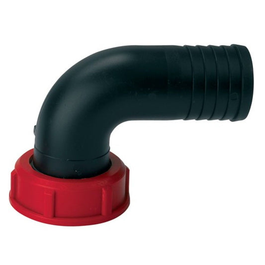 90 DEGREE PLASTIC SWIVEL HOSE CONNECTOR 1 1/2inBSP  2-20200