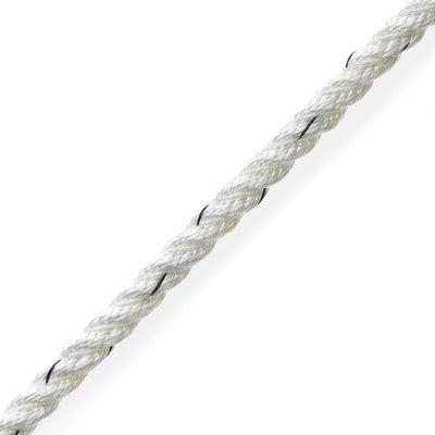 Marlow 3 Strand Polyester 12mm White PER METRE  AB0051/1