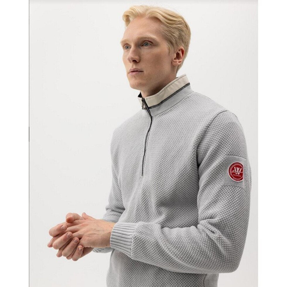 Holebrook Mens Classic WP Windproof Sweater - Marble Grey