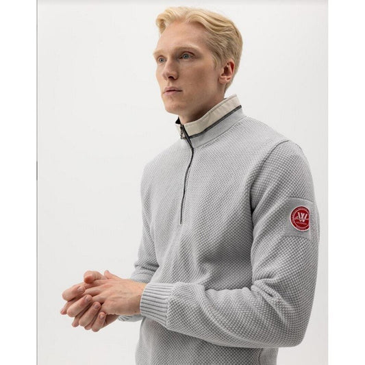 Holebrook Mens Classic WP Windproof Sweater - Marble Grey